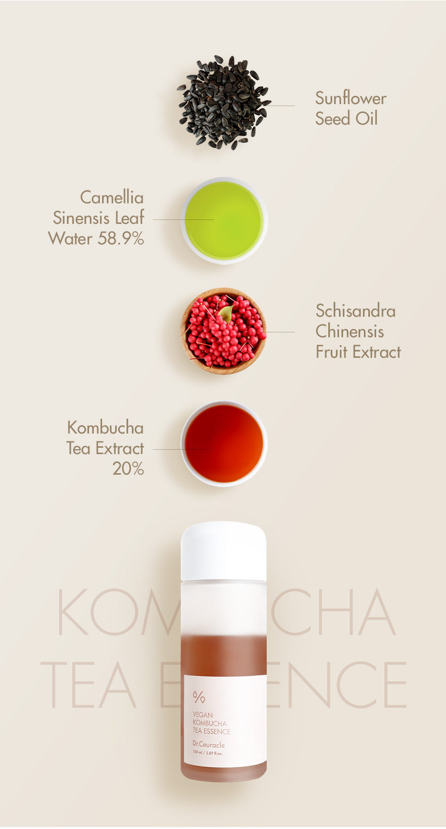 Vegan Kombucha Tea Essence